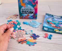 Puzzle 208 piese - Children's Reversible Jigsaws - Ocean Creatures