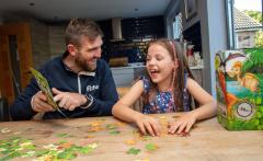 Puzzle 208 piese - Children's Reversible Jigsaws - Dinosaurs