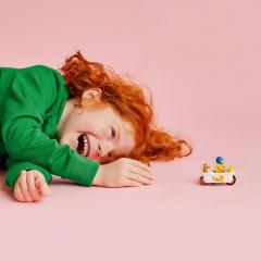 LEGO® City Stuntz 60333 - Motocicleta de cascadorii cu cada, 14 piese