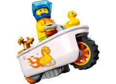 LEGO® City Stuntz 60333 - Motocicleta de cascadorii cu cada, 14 piese