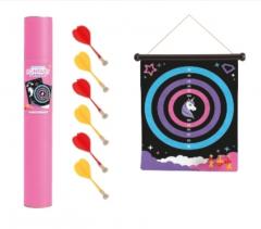 Joc - Fantasy Magnetic Dartboard Unicorn Pink