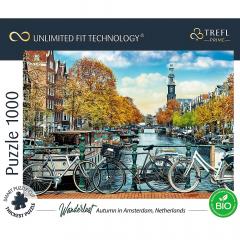 Puzzle 1000 piese - Toamna in Amsterdam