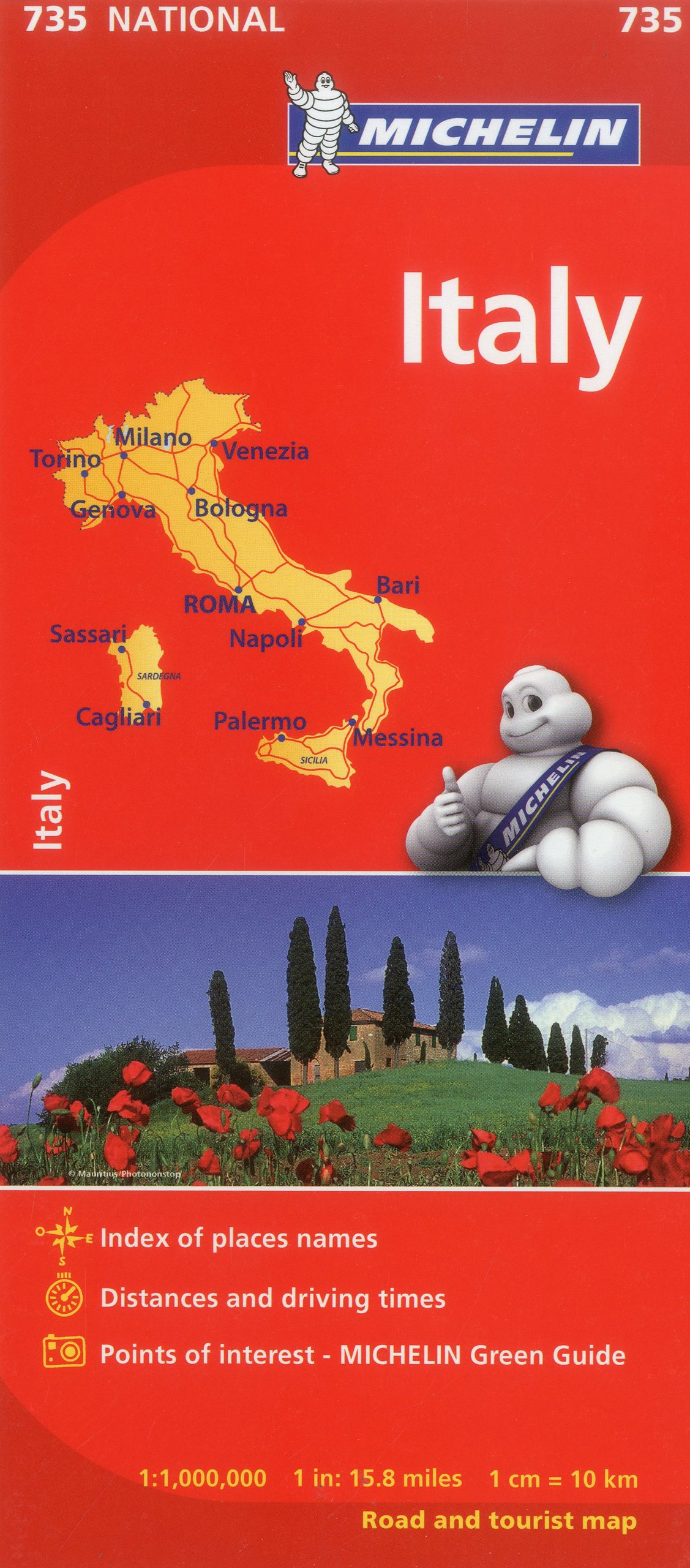 Italy - Michelin National Map 735