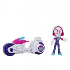 Set figurina si vehicul - Spidey And His Amazing Friends - Ghost Rider