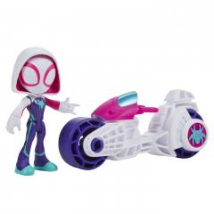 Set figurina si vehicul - Spidey And His Amazing Friends - Ghost Rider