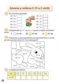 Iepurasul istet invata matematica. Clasa pregatitoare