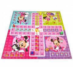 Joc 2 in 1 Minnie - Ludo/Nu te supara, Minnie! + Serpi si scari/Sus-jos cu Minnie