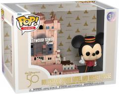 Figurina - Pop! Town - Walt Disney World 50th - Hollywood Tower Hotel and Mickey Mouse