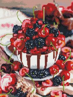 Goblen cu diamante - Desert cu fructe de padure