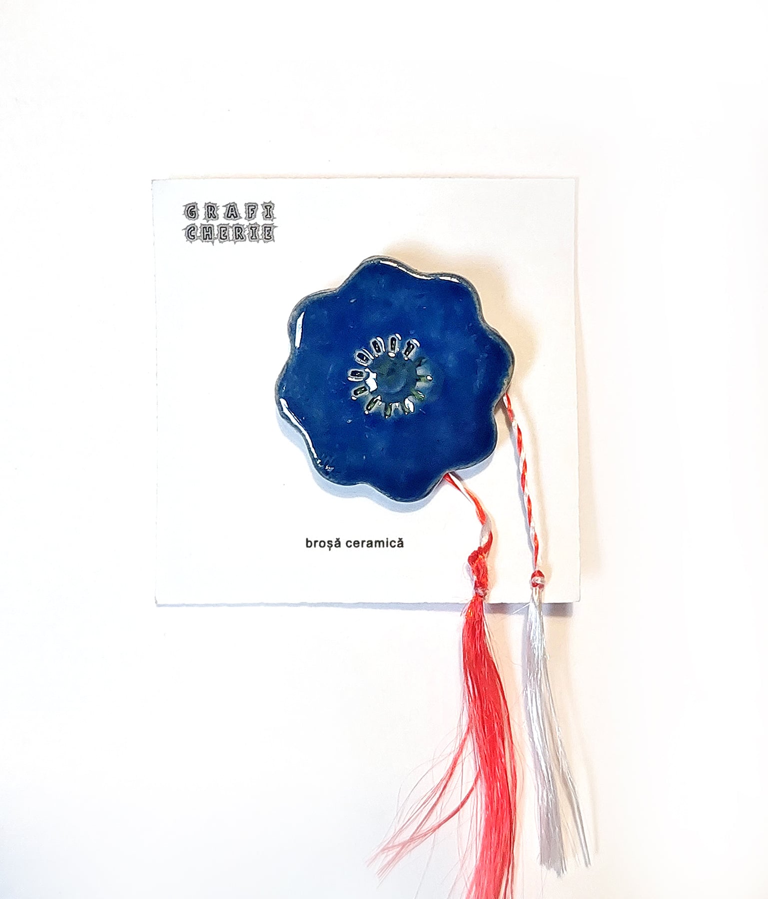 Brosa - Floare albastra