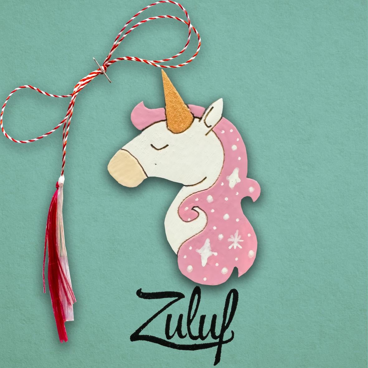 Martisor - Unicorn roz