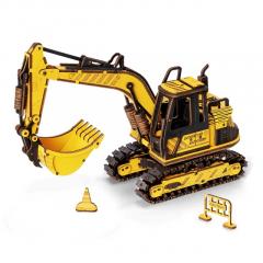 Puzzle 3D din lemn - Excavator