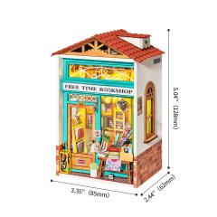 Set de constructie - Miniature Dollhouse - Free Time Bookshop