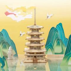 Puzzle 3D - Pagoda cu cinci etaje