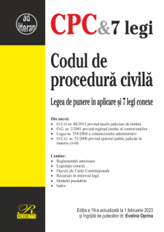 Coperta cărții Codul de procedura civila