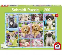 Puzzle 200 piese - Puppies