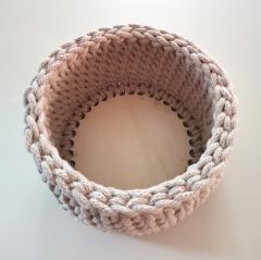 Cos - Croseta - Rotund, bej, 15cm