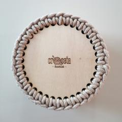 Cos - Croseta - Rotund, bej, 15cm