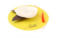 Martisor brosa - Trandafir alb