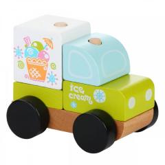 Jucarie din lemn - Cubika - Ice Cream Car