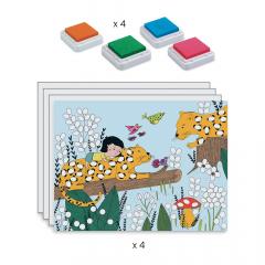 Kit creativ - Pictura cu degetele - Atinge si picteaza