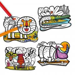 Set de colorat - Animale catifelate