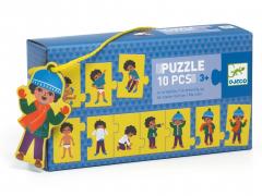 Puzzle educativ - Ma imbrac singur