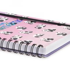 Carnet A5 - Large, Spiral, Lined - Panda