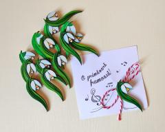 Brosa martisor - Floare, mai multe modele