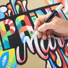 Set 5 markere cu vopsea - Lumocolor