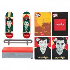 Jucarie interactiva Tech Deck - Fingerboard James cu obstacol