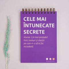 Notebook cadou pentru prieteni - Jurnal Secrete intunecate