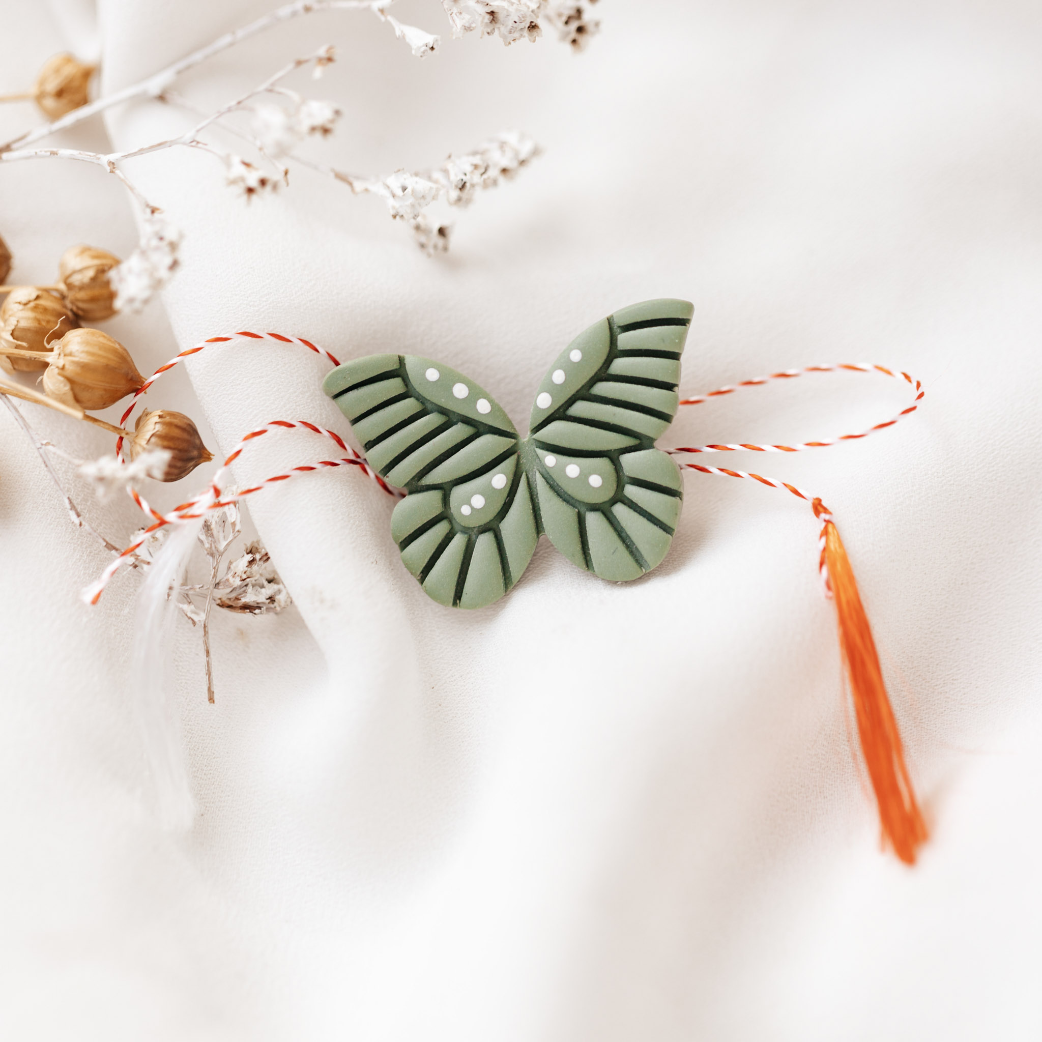 Martisor - Butterfly, green