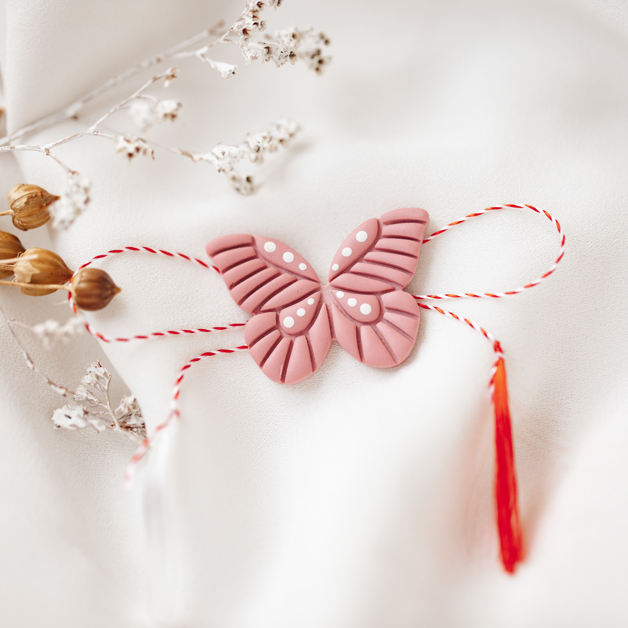 Martisor - Butterfly, dreamy pink