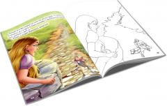 Rapunzel - Carte de colorat