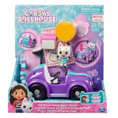 Set vehicul si figurina - Gabby's Dollhouse - Carlita & Pandy Paws Picnic