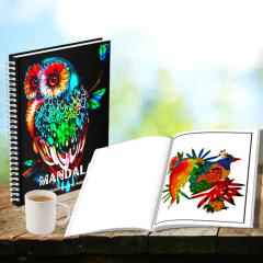 50 Mandale. Carte de colorat pentru adulti - Carte de colorat pentru adulti cu pasari