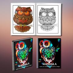 50 Mandale. Carte de colorat pentru adulti - Carte de colorat pentru adulti cu pasari