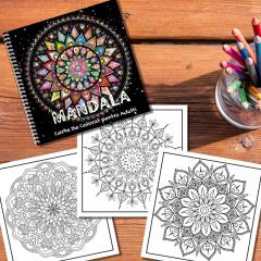 50 Mandale. Carte de colorat pentru adulti - Mandala. 50 de forme rotunde