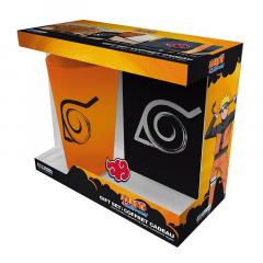 Set pahar, insigna, carnet - Naruto Shippuden - Konoha