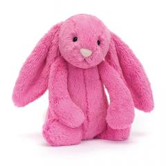 Jucarie de plus - Medium - Bashful Hot Pink Bunny