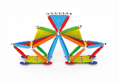 Set de constructie magnetic Projects Multicolor - 45 piese