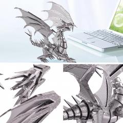 Puzzle 3D - Piececool - Dragon argintiu