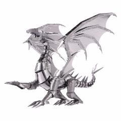 Puzzle 3D - Piececool - Dragon argintiu