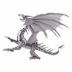 Puzzle 3D - Piececool - Dragon argintiu