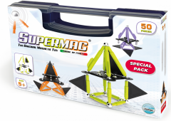 Set de constructie magnetic Projects Tehnicolor 50 piese