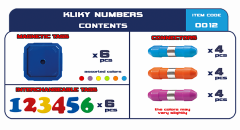 Set magnetic primar Kliky - Cifre