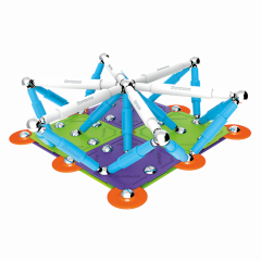 Set de constructie magnetic Color - 98 piese