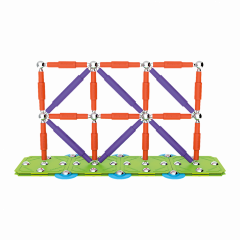 Set de constructie magnetic Color - 98 piese