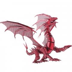 Puzzle 3D - Piececool - Dragon rosu